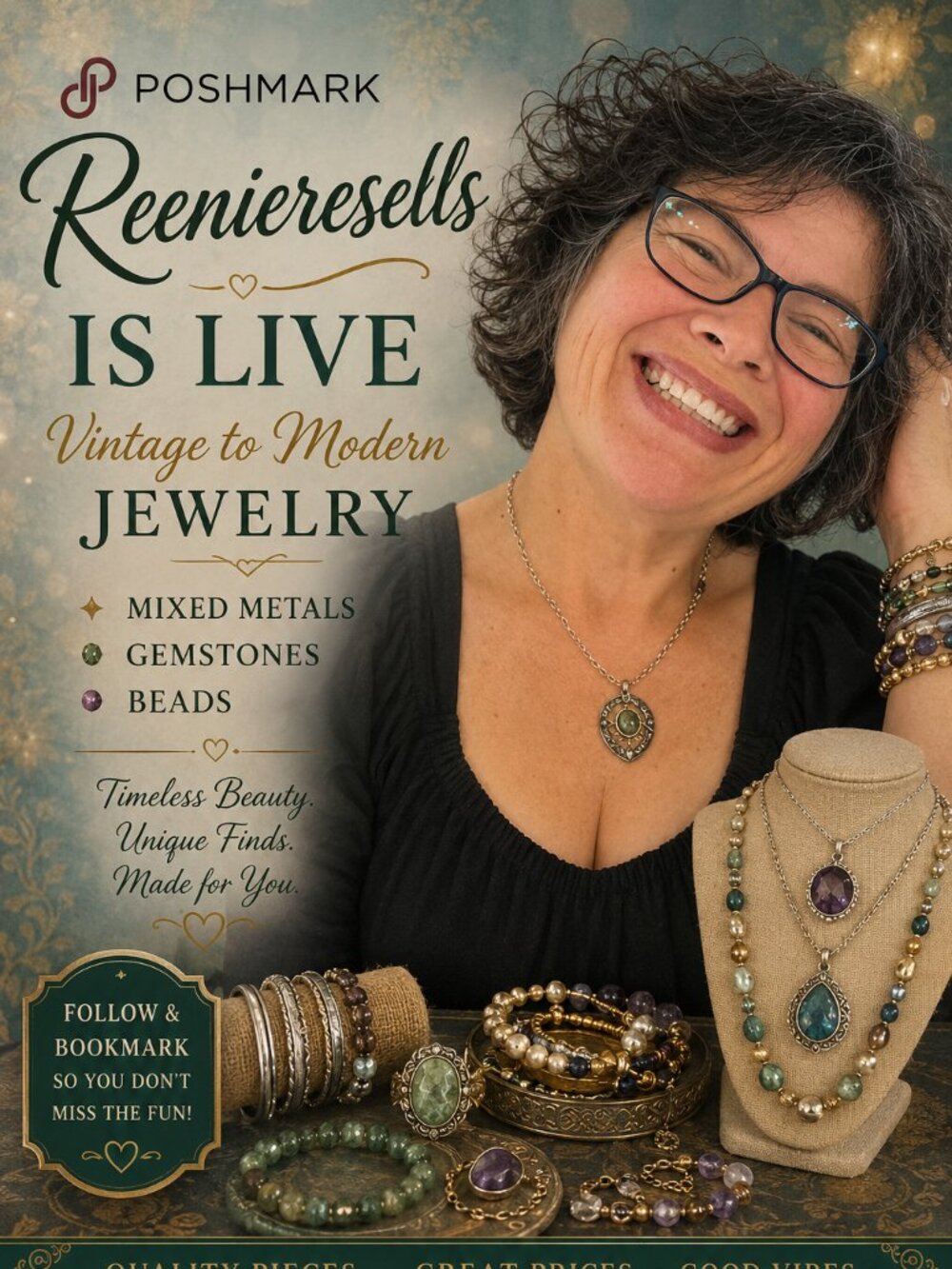 Reenieresell is Live having a jewelry auction